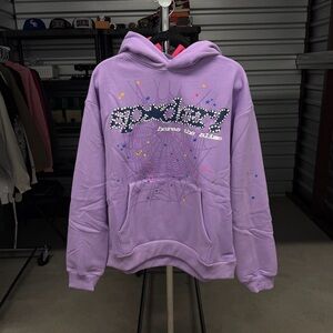 Spider Lavender Men’s/ Unisex Hoodie Large